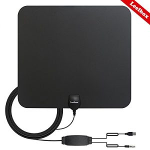 Read more about the article Leelbox HDTV Antenna 50 Miles Range Digital 4K/Full HD/Indoor Antenna with Detachable Amplifier Signal Booster and 13ft High Performance Coax Cable for free TV programme (Black)